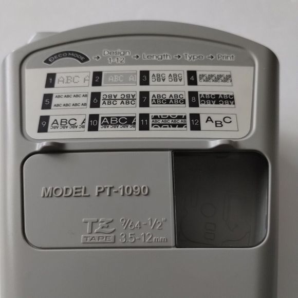 Brother P-Touch PT-1090 Electronic Label System Purple COMPLETE Manuals NEW TAPE - Picture 8 of 16